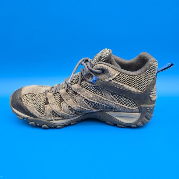 Merrell Alverstone Mid Waterproof Hiking Boots Mens 9 Gray Blue main image 6